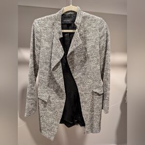 Zara Women's Heathered Gray Coat